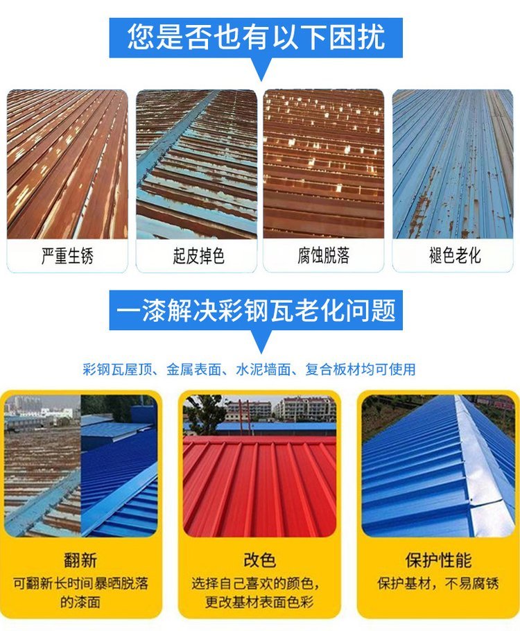 工業(yè)廠房彩鋼瓦屋頂銹蝕了怎么處理？彩鋼瓦除銹防腐施工廠家